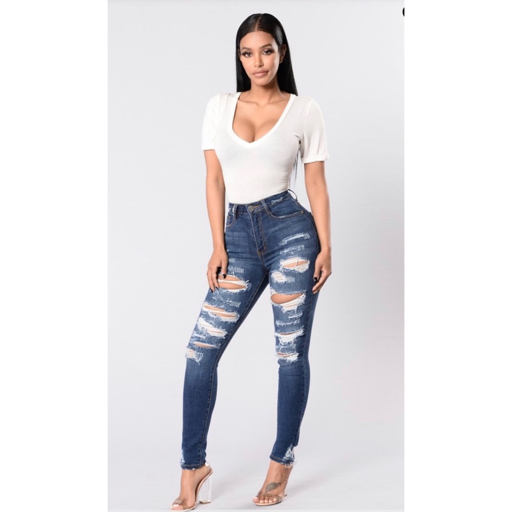 JEANS DISTRESSED NEW WITH TAGS!